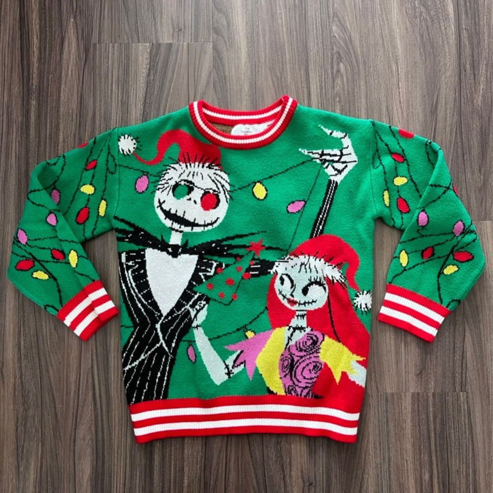Disney Nightmare Before Christmas Crew Neck Sweater‎ size small 7-8